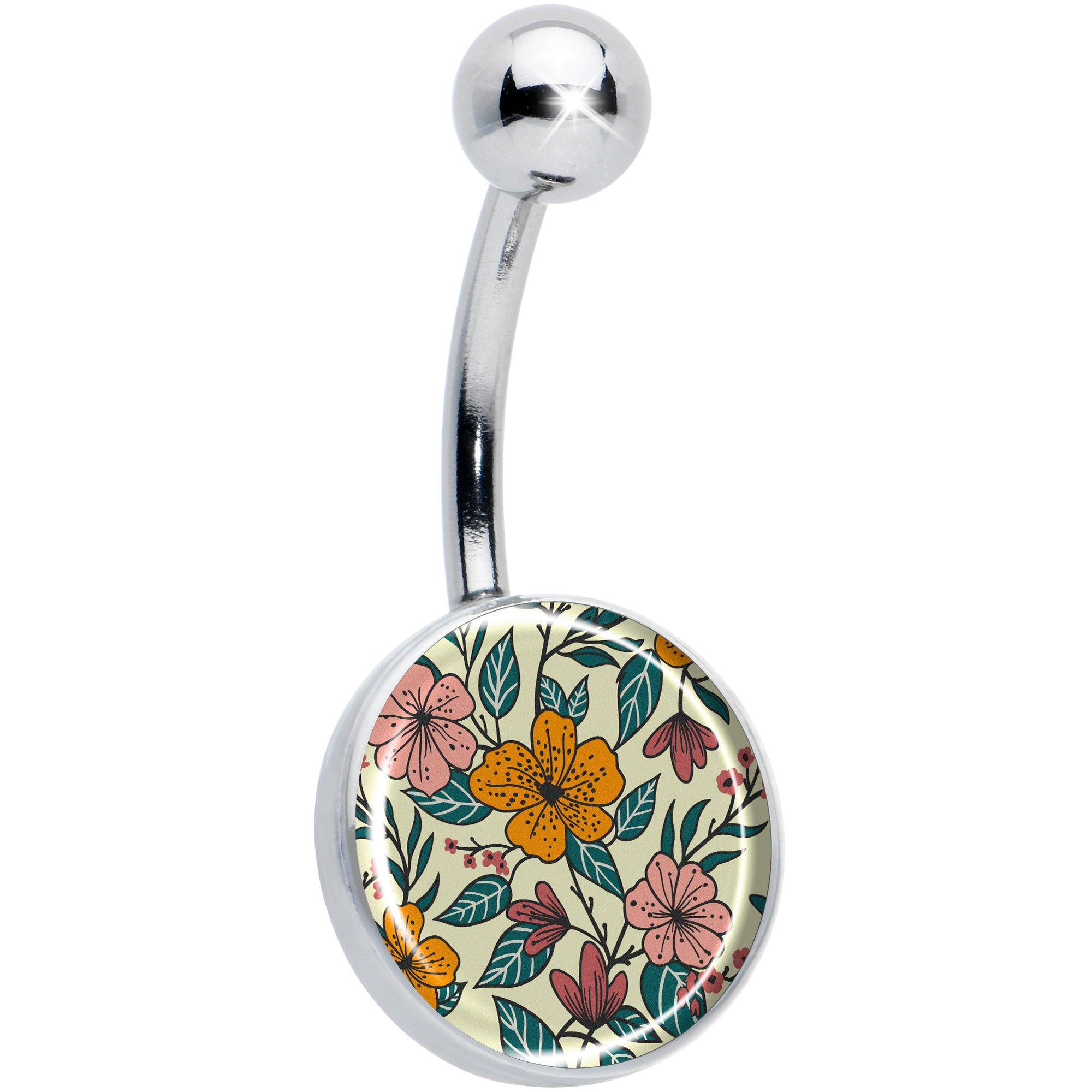 BodyCandy Blossom Creation Wildflower Flowers Belly Ring by Onyx O — main product shot
