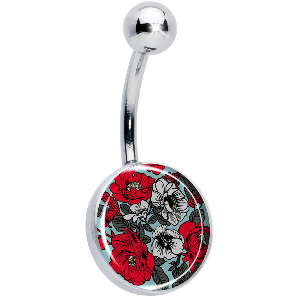 BodyCandy Blossom Creation Vibrant Bloom of Flowers Belly Ring by Onyx O — main product shot