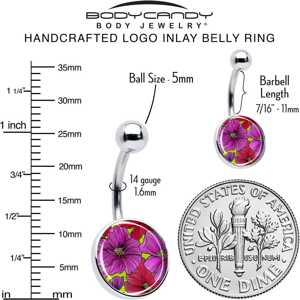 BodyCandy Blossom Creation Tropical Floral Flowers Belly Ring by Onyx O — alternative angle