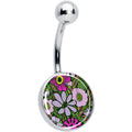 BodyCandy Blossom Creation Paradise of Pink Flowers Belly Ring by Onyx O — main product shot