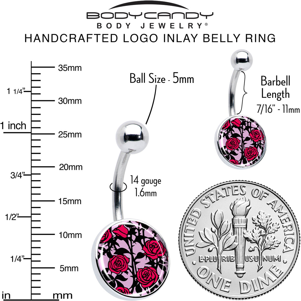 BodyCandy Blossom Creation Floral Love of Roses Belly Ring by Onyx O — alternative angle