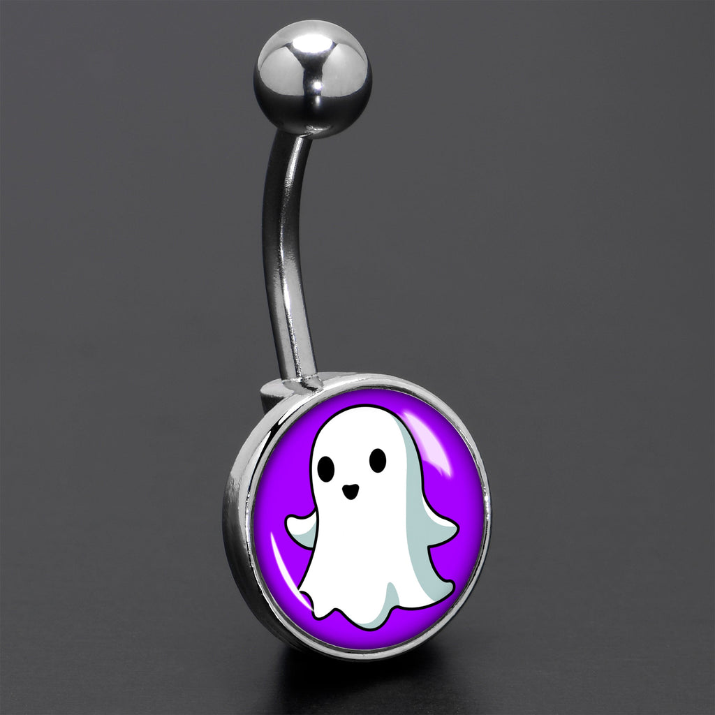 BodyCandy Ghost Belly Ring by Onyx O — size reference