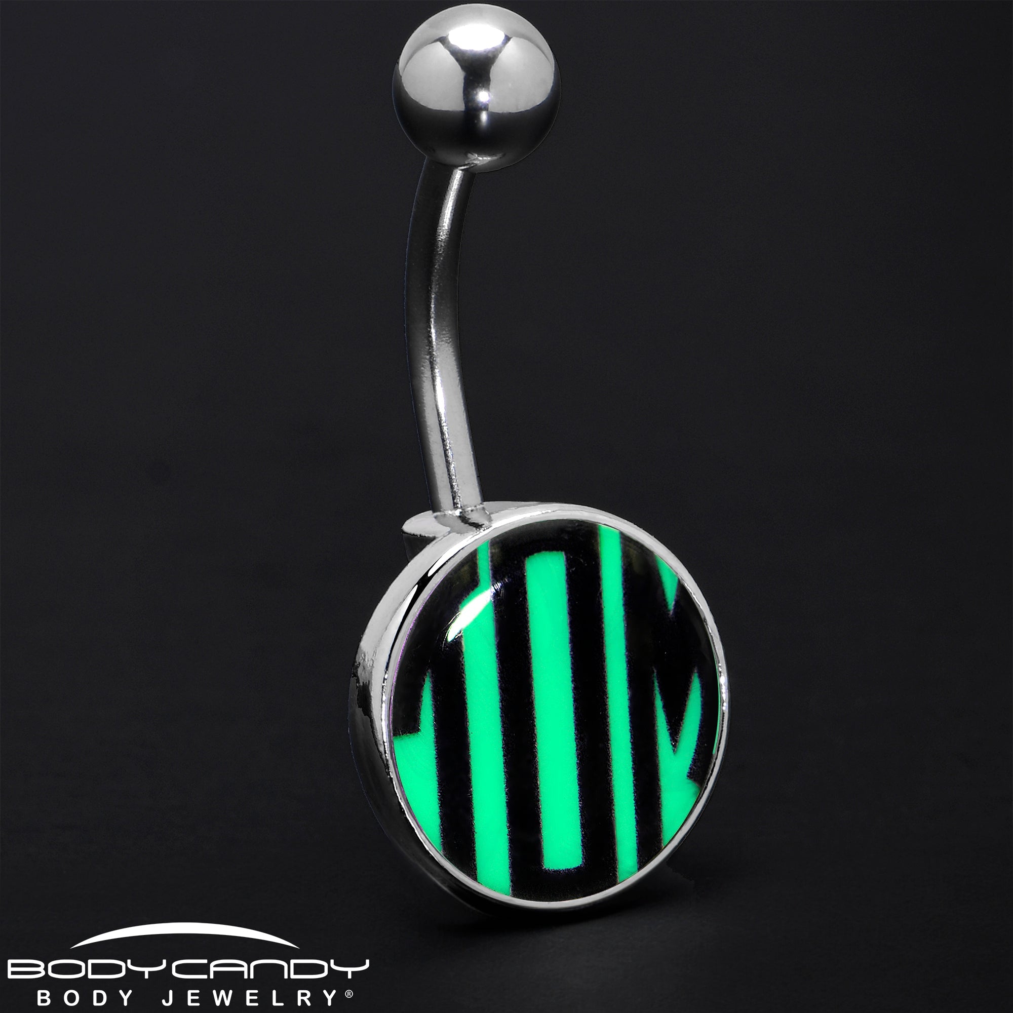 BodyCandy Custom Glow in the Dark Logo Personalized Initial Belly Ring — packaging