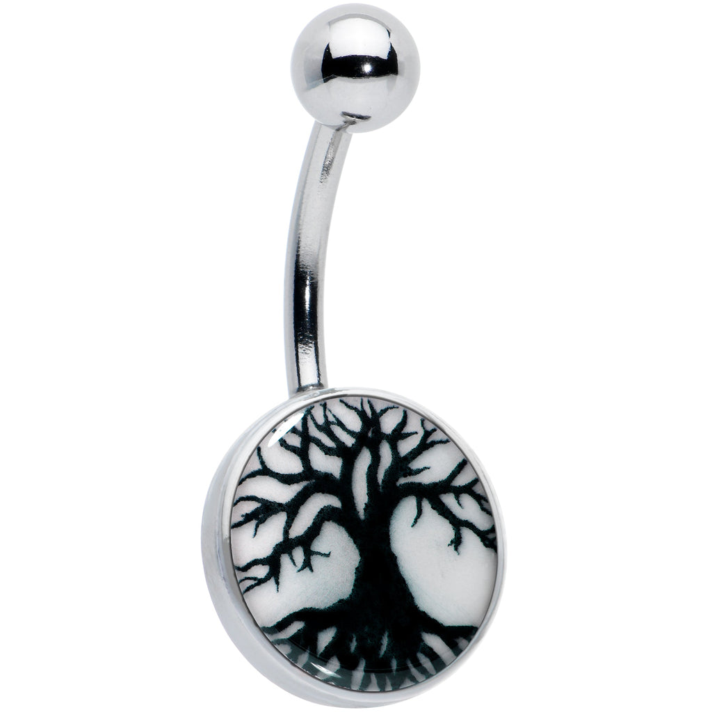 BodyCandy Glow in the Dark Tree of Life Belly Ring by Onyx O — size reference