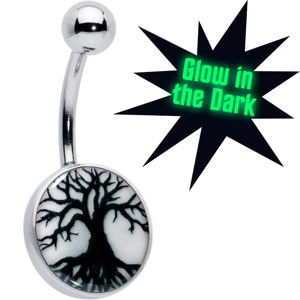BodyCandy Glow in the Dark Tree of Life Belly Ring by Onyx O — main product shot