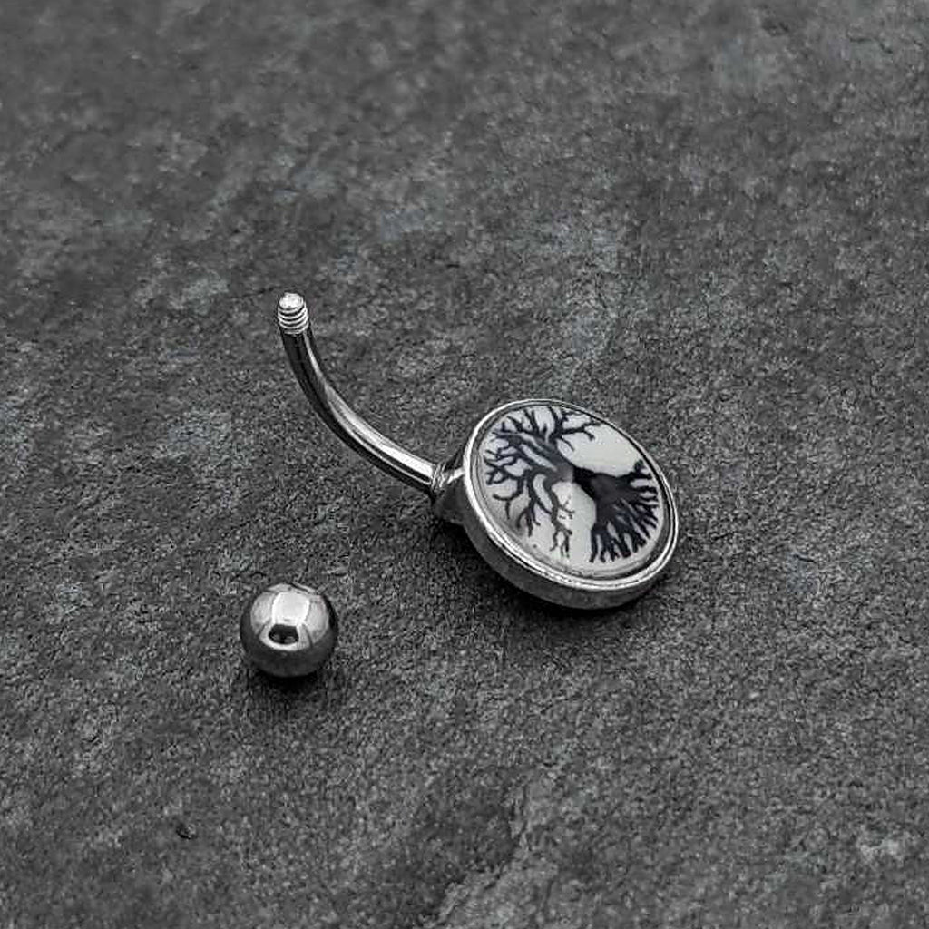 BodyCandy Glow in the Dark Tree of Life Belly Ring by Onyx O — alternative angle
