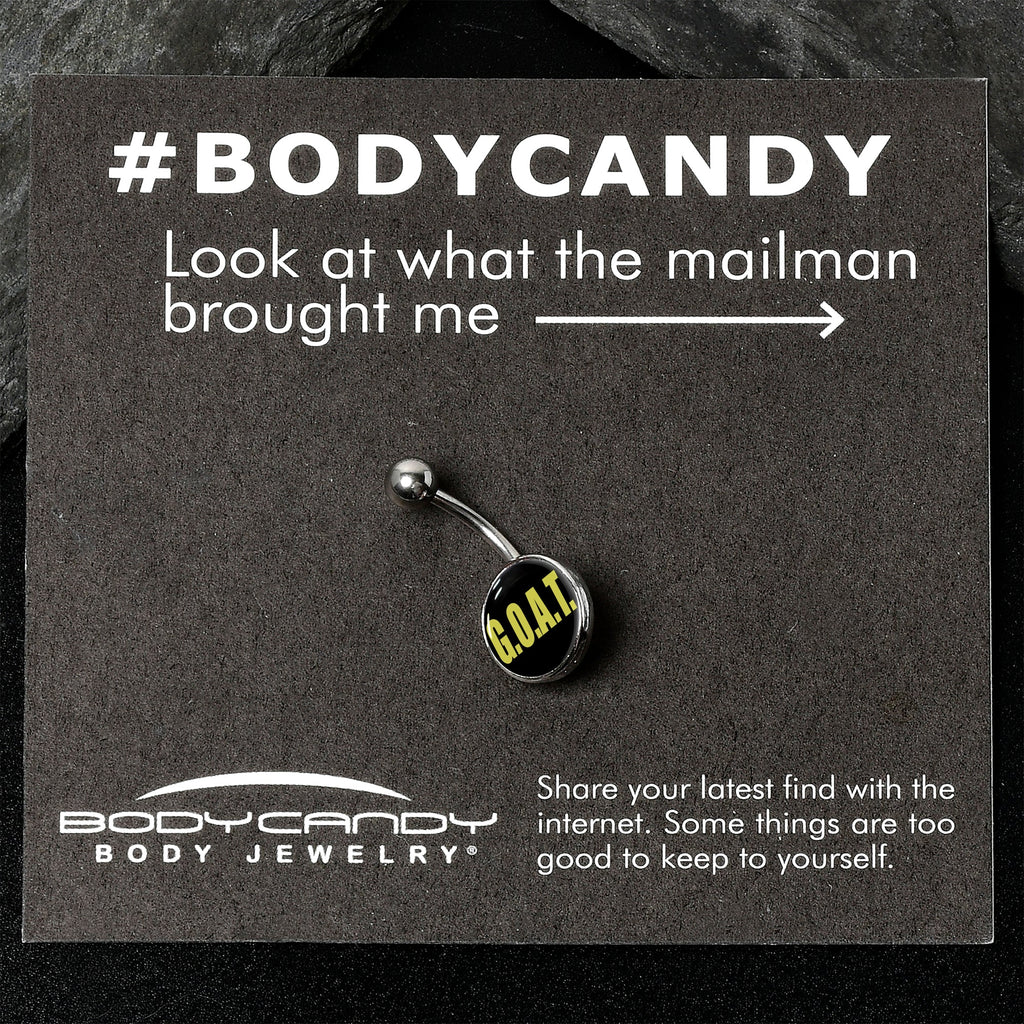 BodyCandy G.O.A.T. Belly Ring by Onyx O — back view
