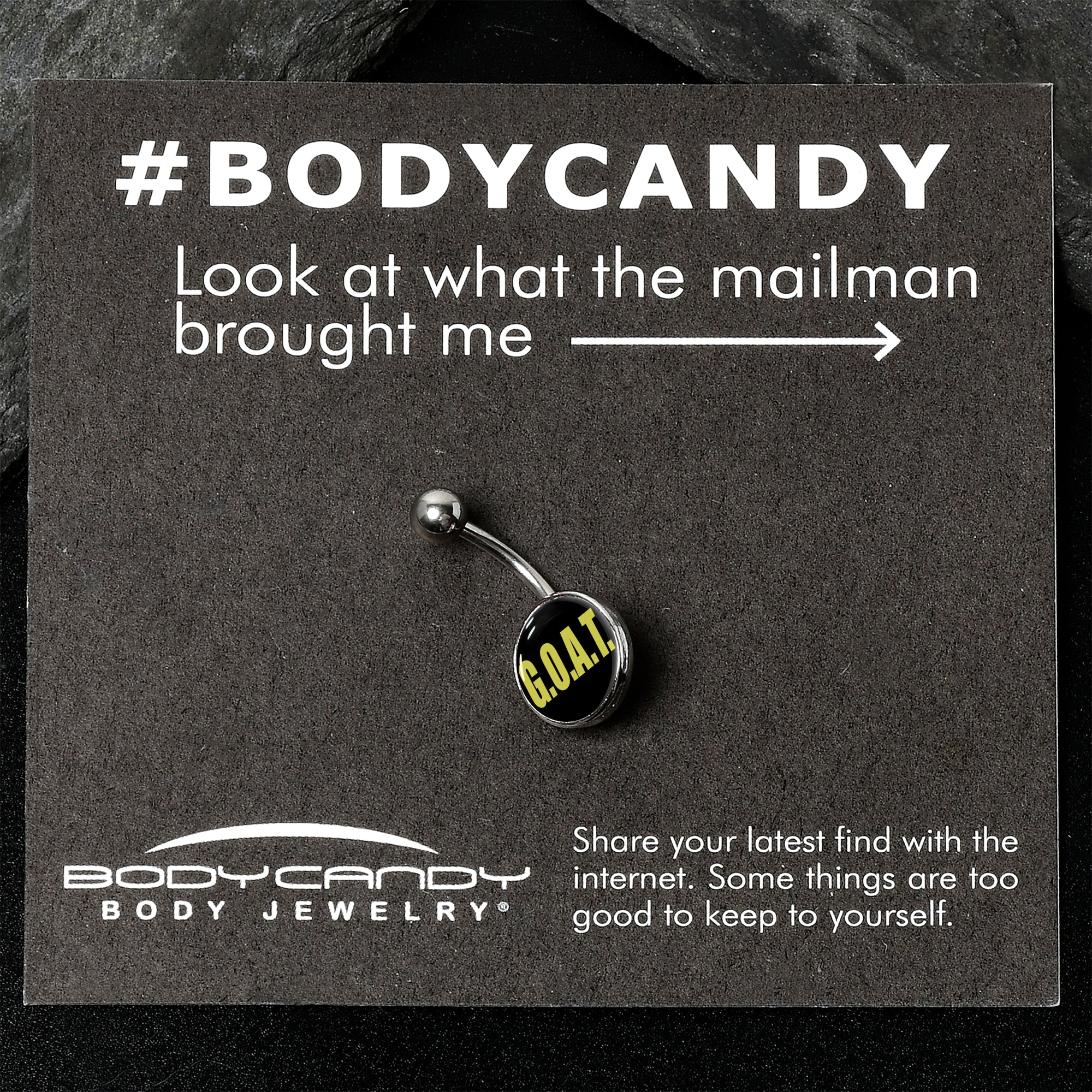 BodyCandy G.O.A.T. Belly Ring by Onyx O — back view