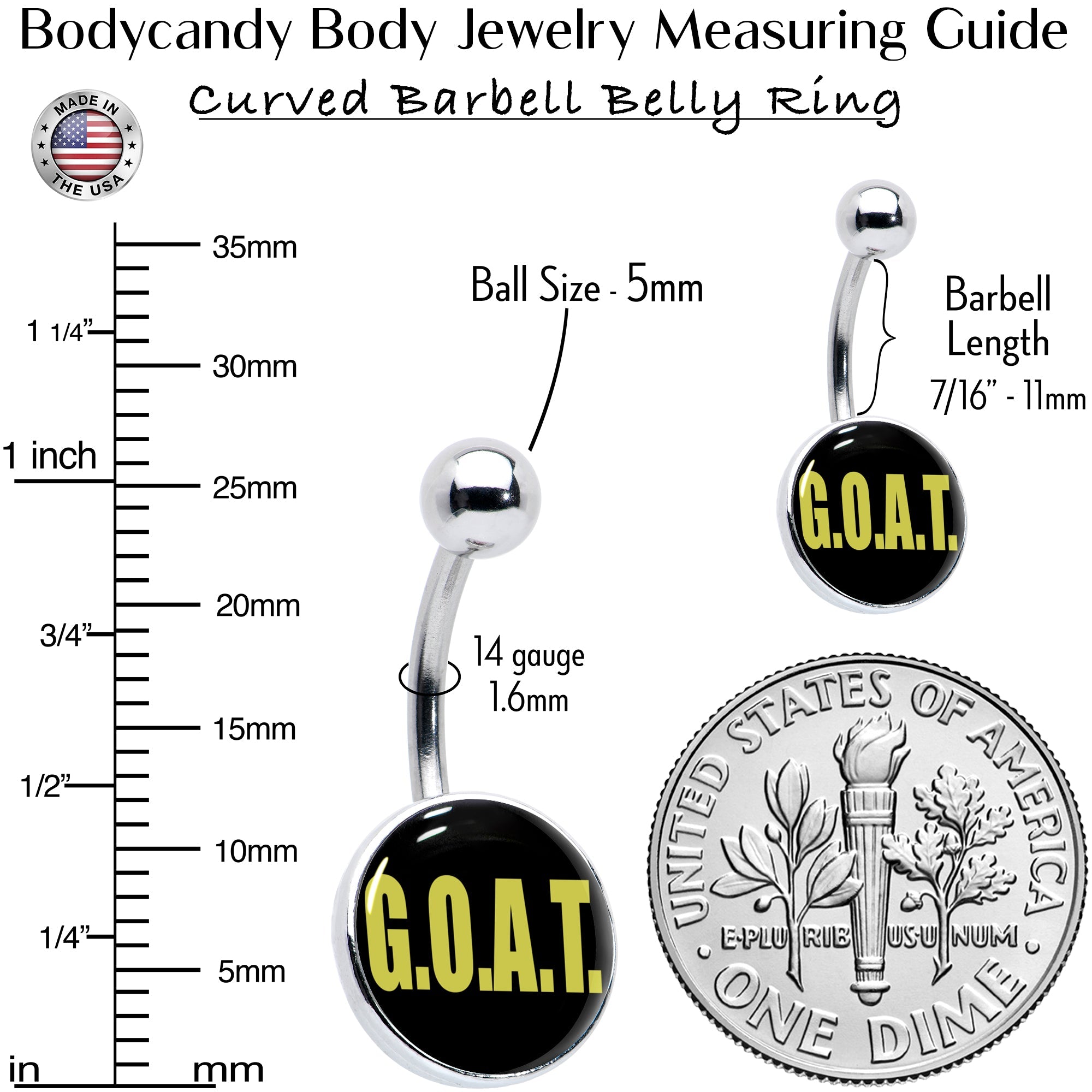 BodyCandy G.O.A.T. Belly Ring by Onyx O — alternative angle