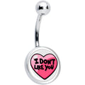 BodyCandy I Don't Like You Valentine Heart Belly Ring — main product shot