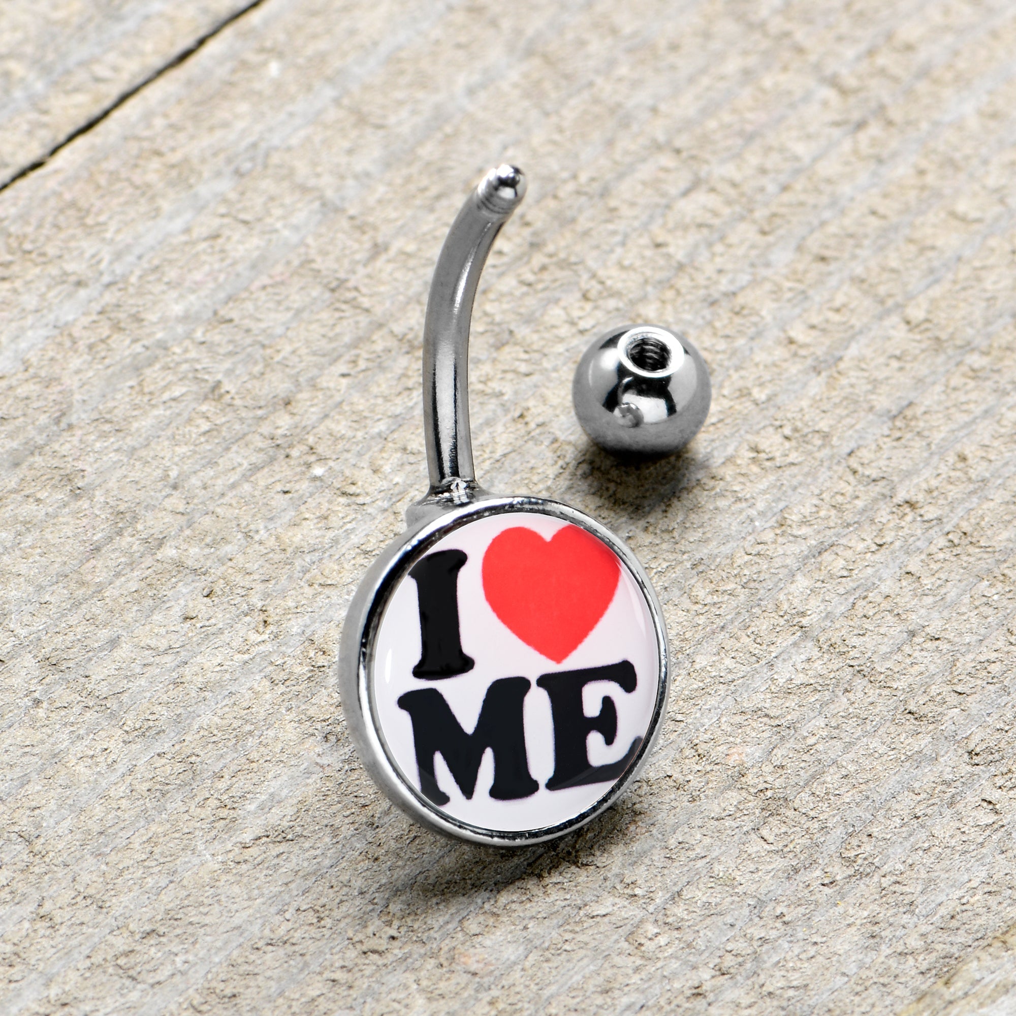 BodyCandy I Love Me Belly Ring by Onyx O — lifestyle context
