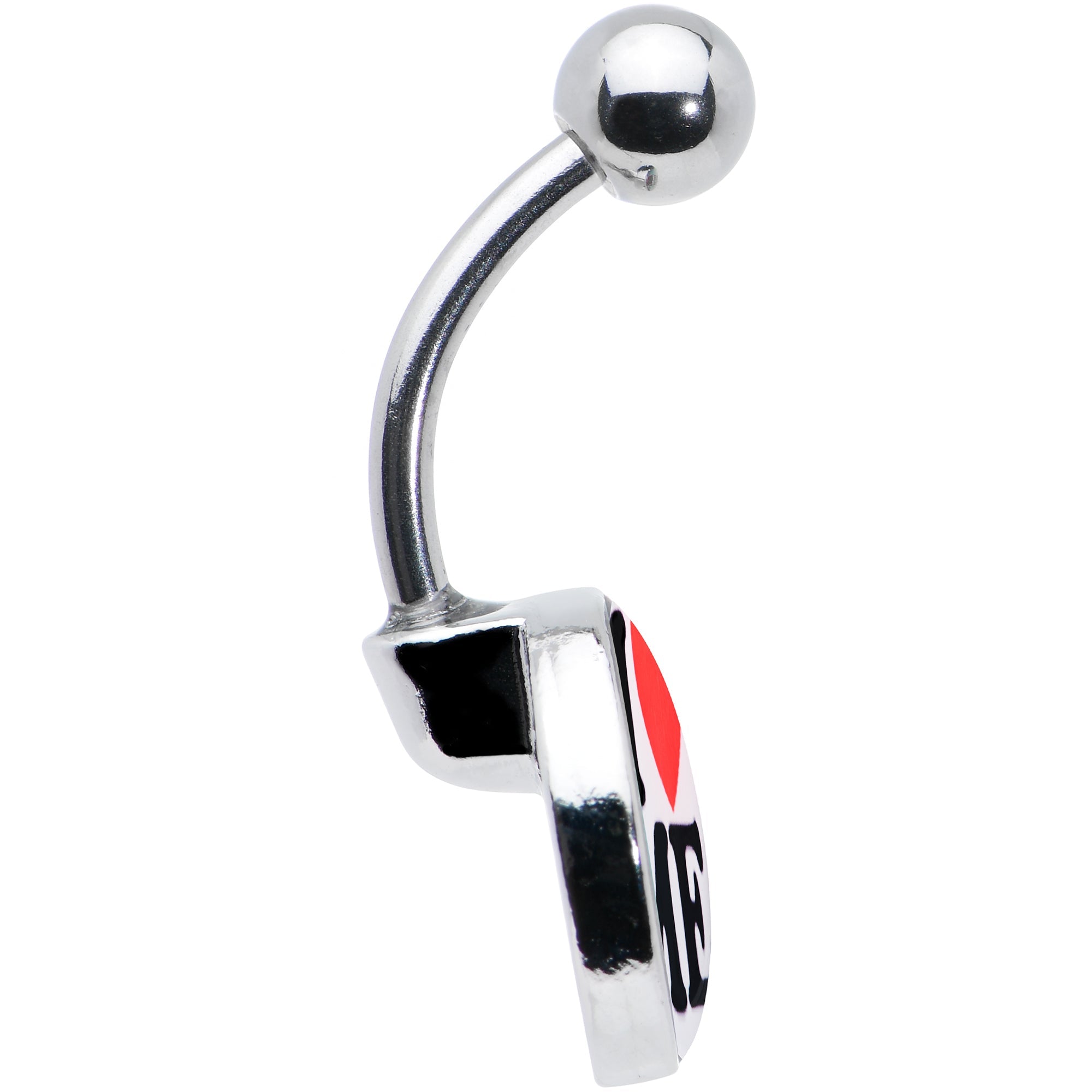 BodyCandy I Love Me Belly Ring by Onyx O — side view