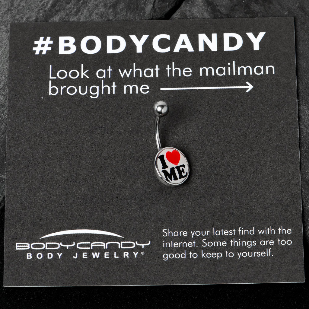 BodyCandy I Love Me Belly Ring by Onyx O — in-use photo