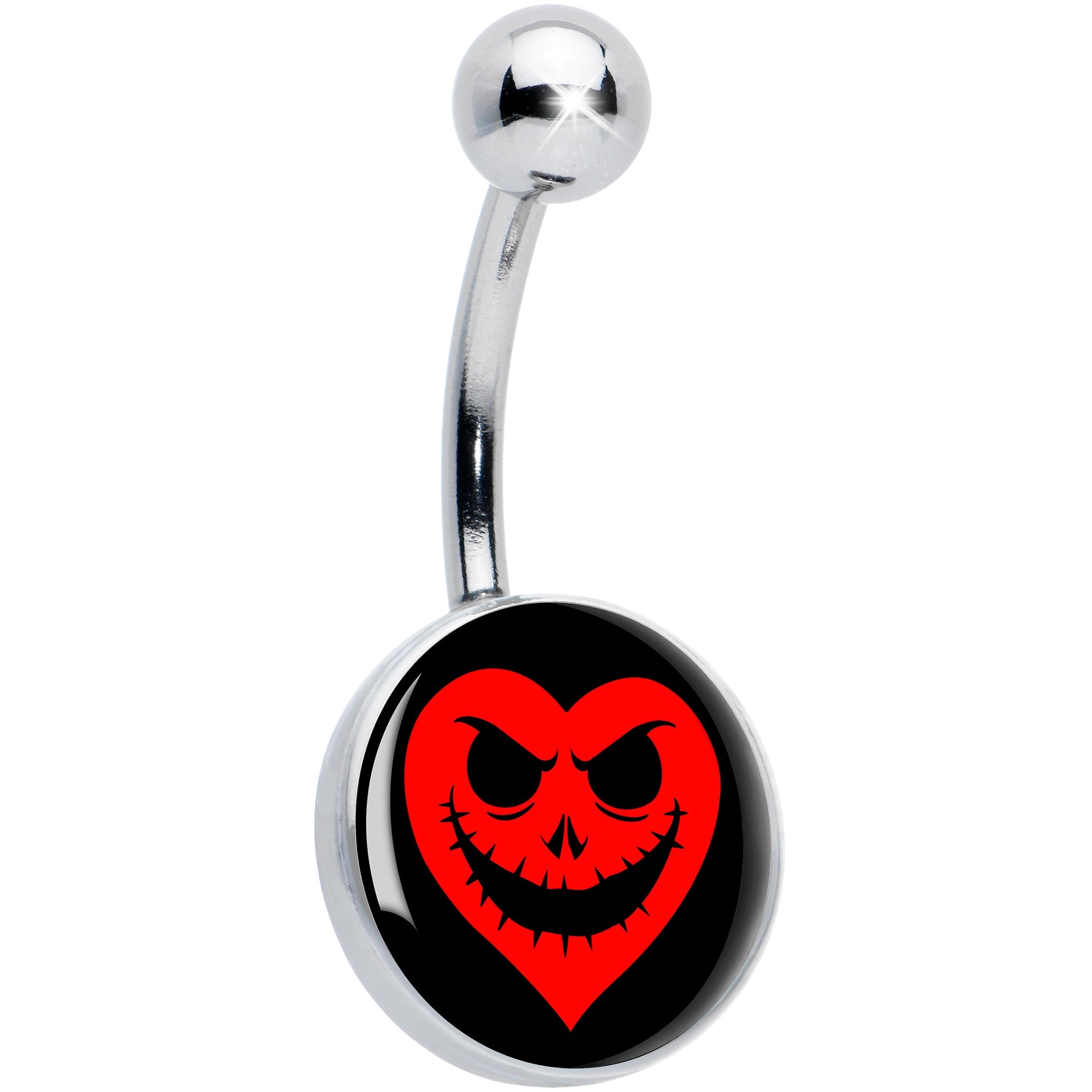 BodyCandy Valentine Jack O Heart Belly Ring by Onyx O — main product shot