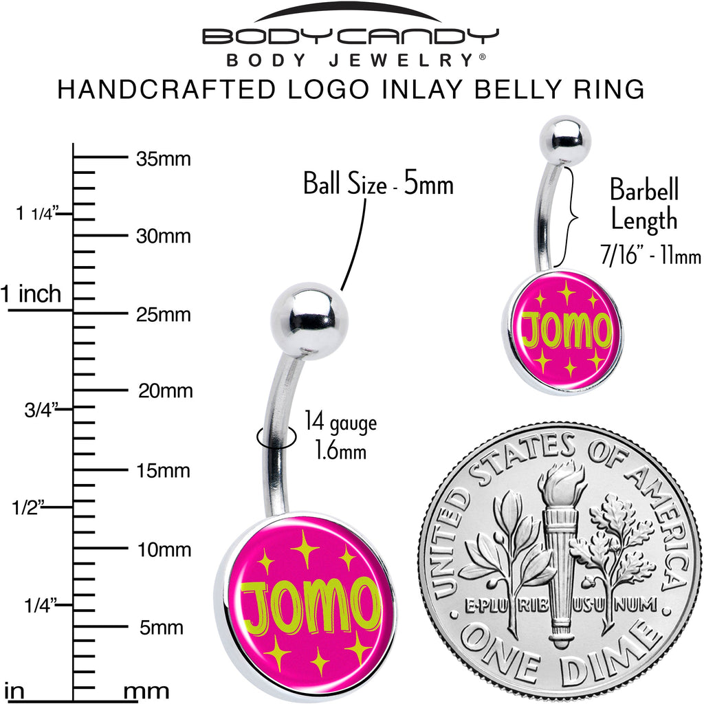 BodyCandy Pink JOMO Belly Ring by Onyx O — alternative angle