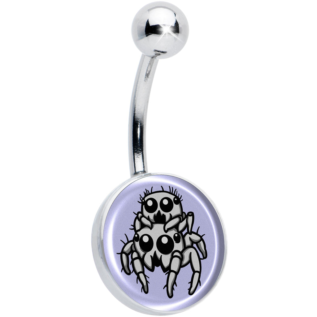 BodyCandy Leaping Leapfrog Spiders Belly Ring by Onyx O — main product shot