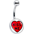 BodyCandy Kiss Me Candy Heart Belly Ring by Onyx O — main product shot