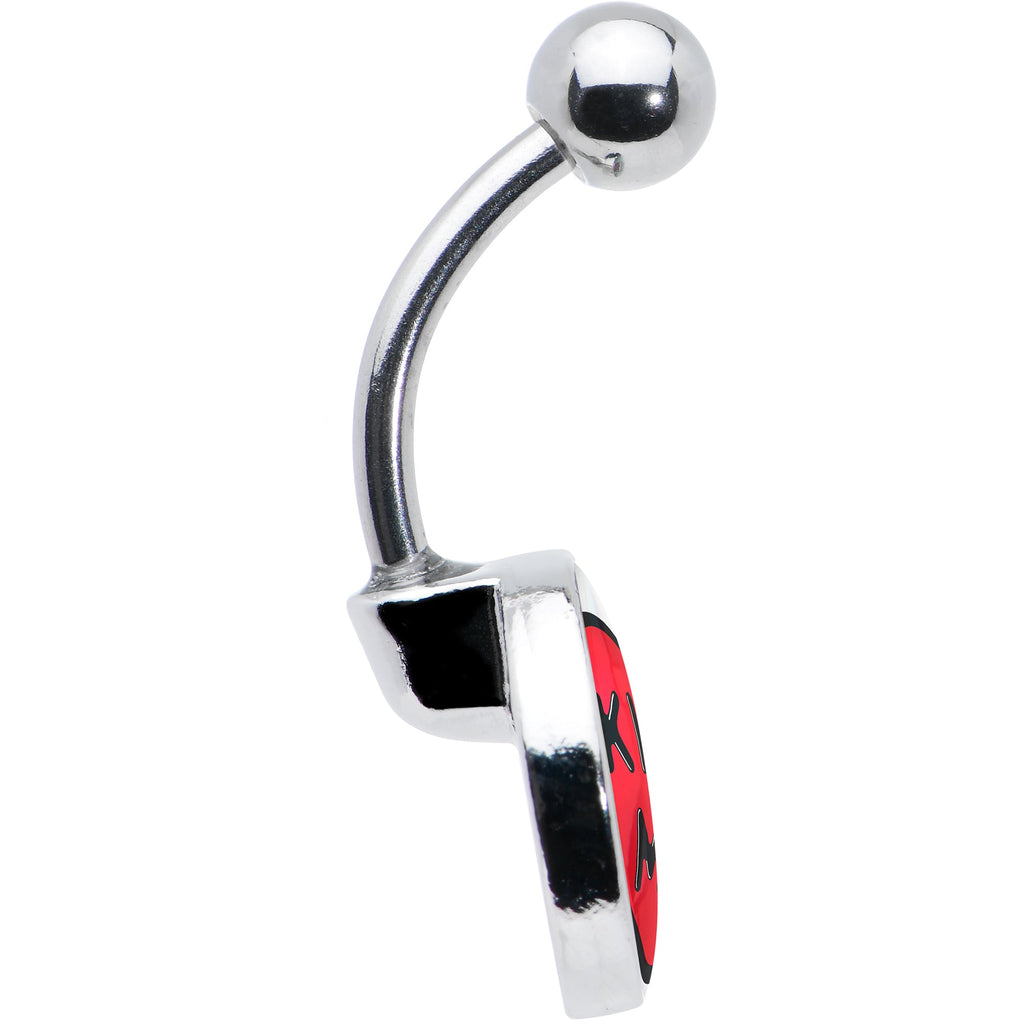 BodyCandy Kiss Me Candy Heart Belly Ring by Onyx O — in-use photo