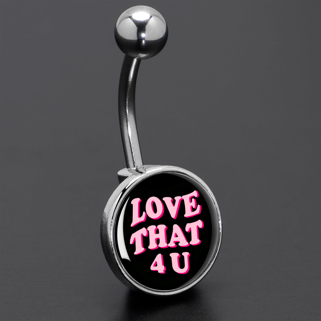 BodyCandy Love That 4 You Belly Ring by Onyx O — size reference
