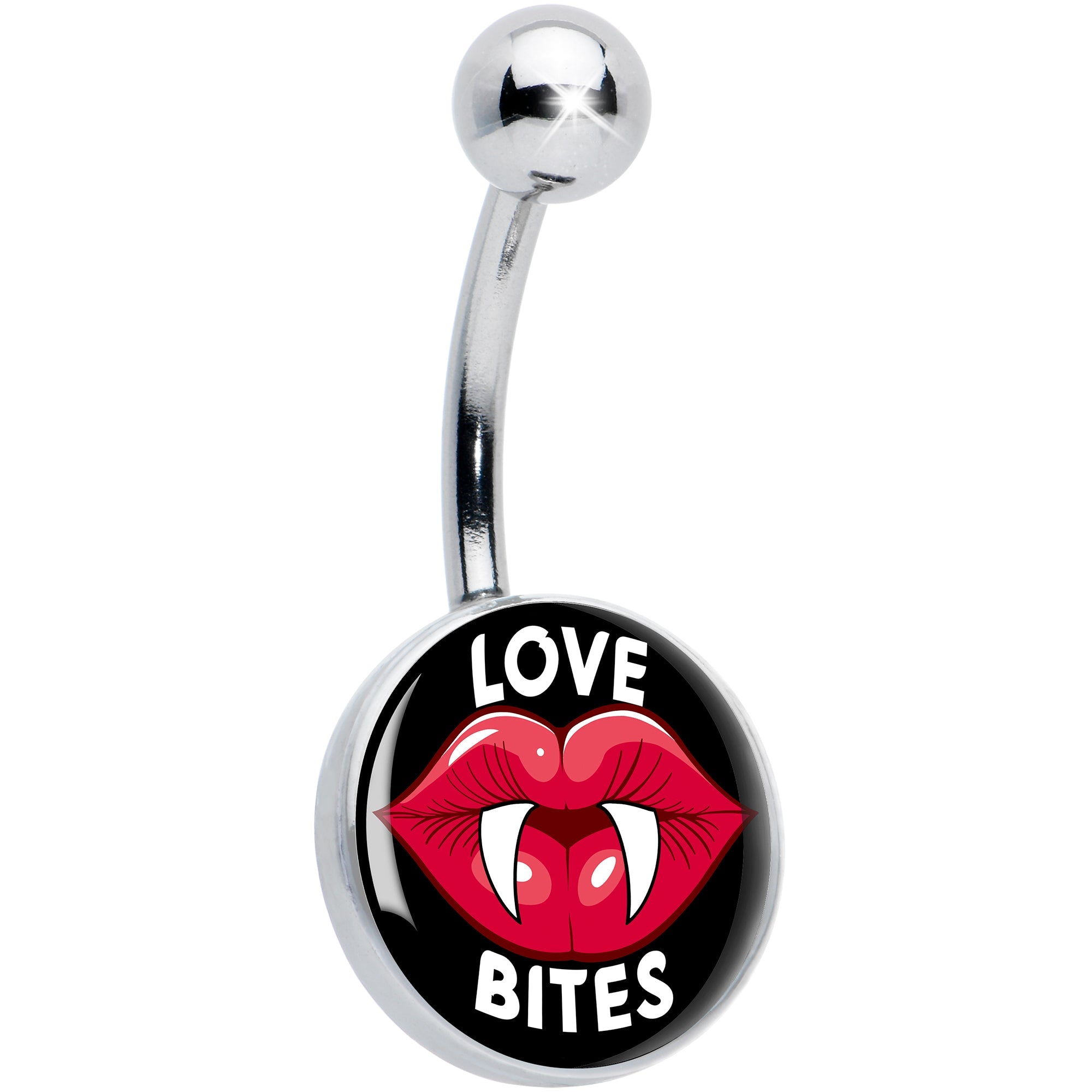 BodyCandy Valentine Love Bites Belly Ring by Onyx O — main product shot