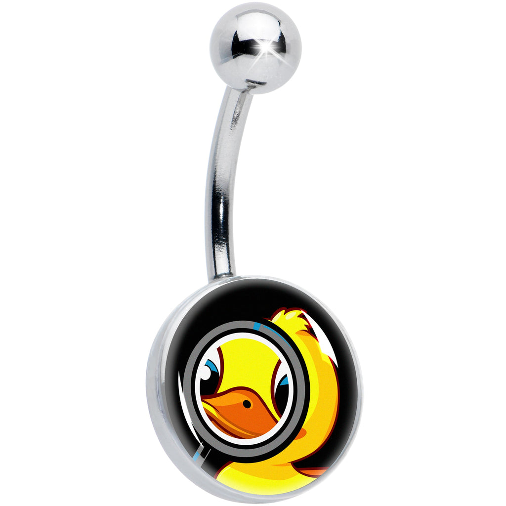 BodyCandy Magnified Yellow Duck Belly Ring by Onyx O — main product shot