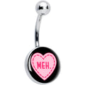 BodyCandy MEH Heart Belly Ring by Onyx O — main product shot