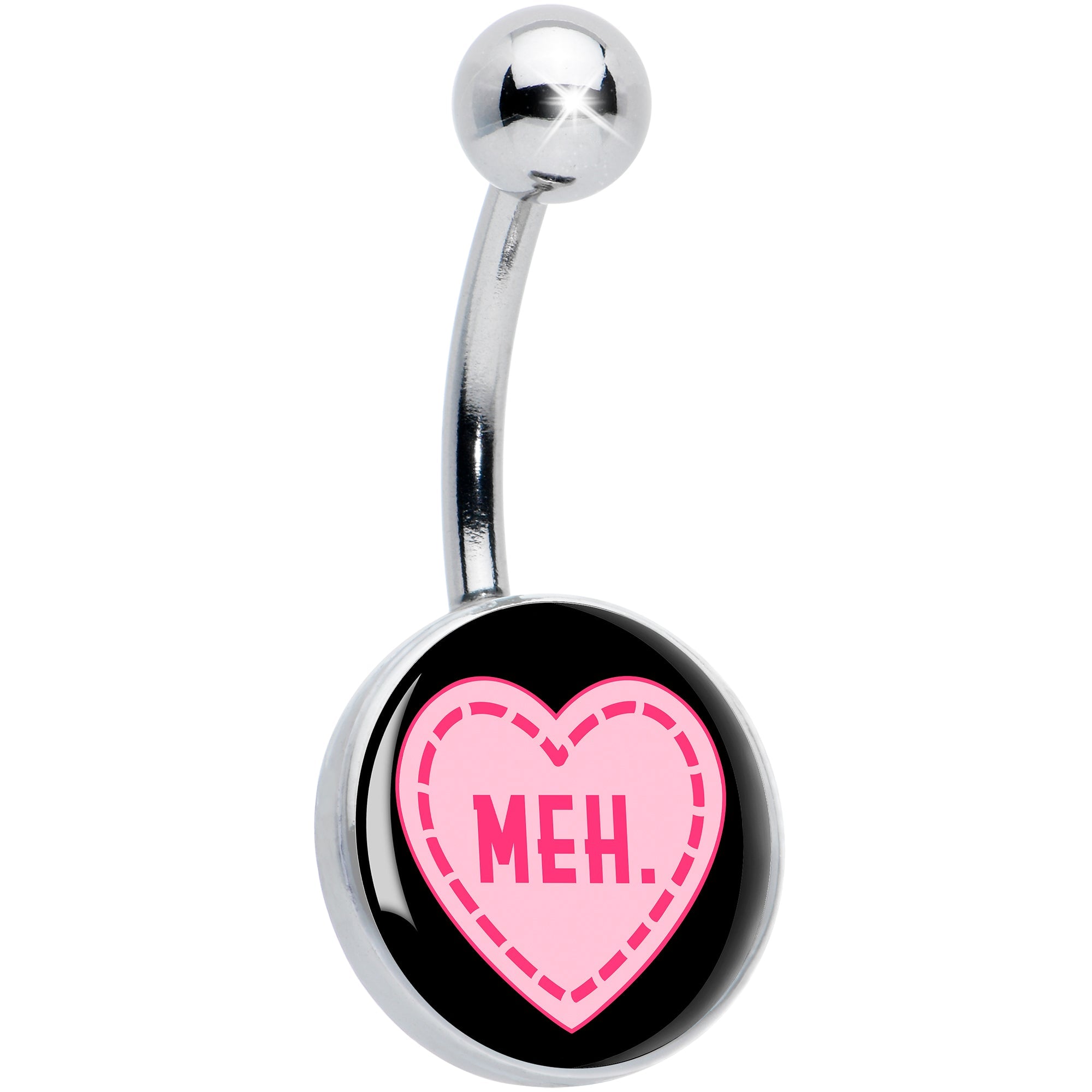 BodyCandy MEH Heart Belly Ring by Onyx O — main product shot
