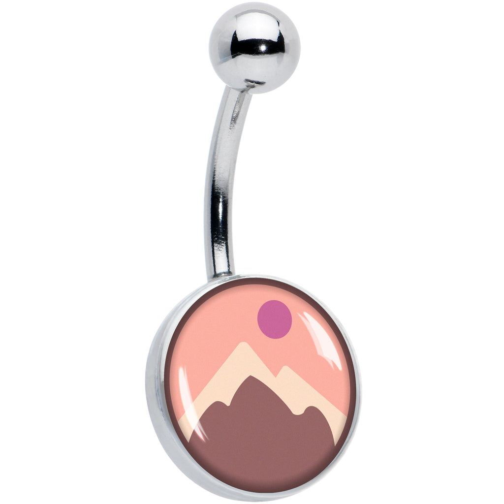 BodyCandy Mountain Sunrise Belly Ring by Onyx O — main product shot