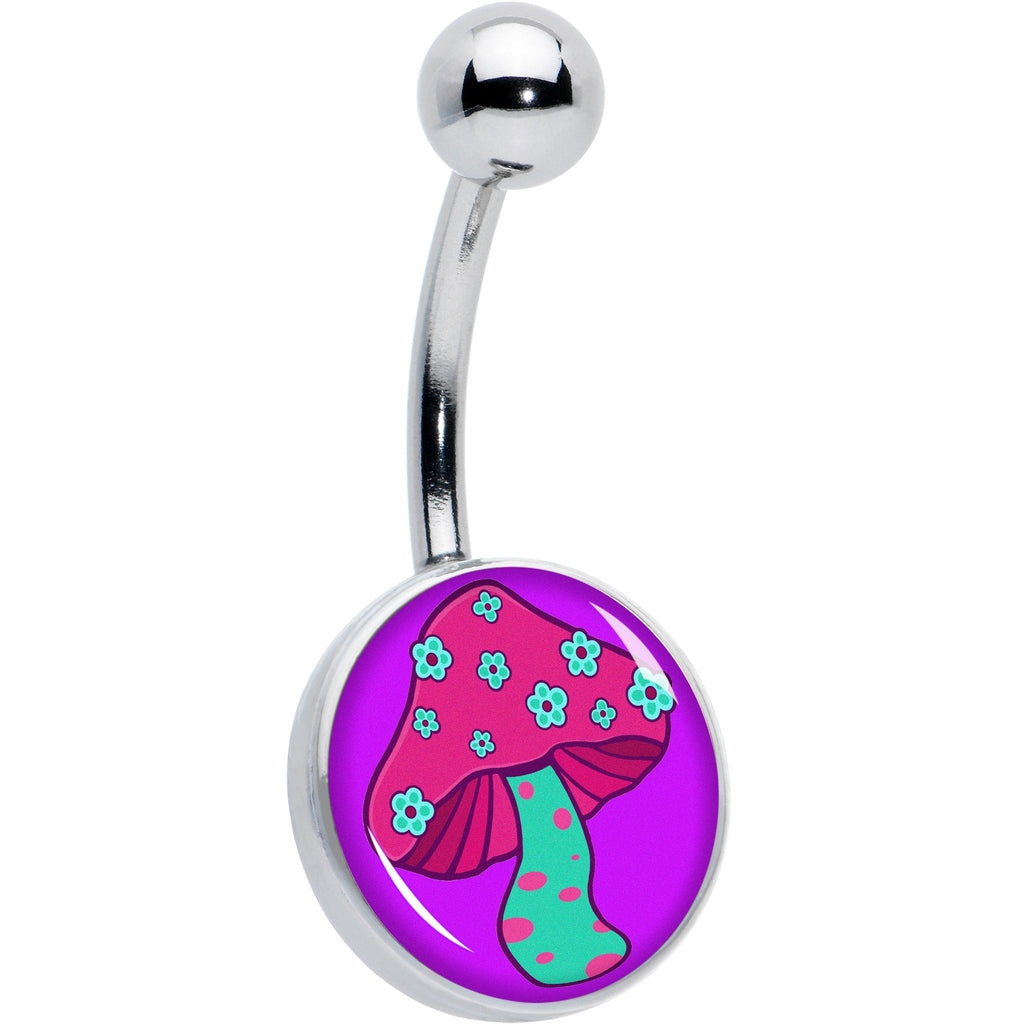 BodyCandy Funky Floral Mushroom Belly Ring by Onyx O — main product shot