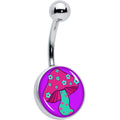 BodyCandy Funky Floral Mushroom Belly Ring by Onyx O — main product shot