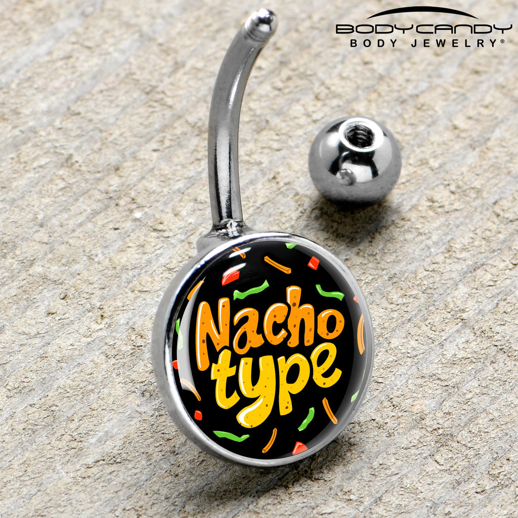 BodyCandy Nacho Type Belly Ring by Onyx O — side view