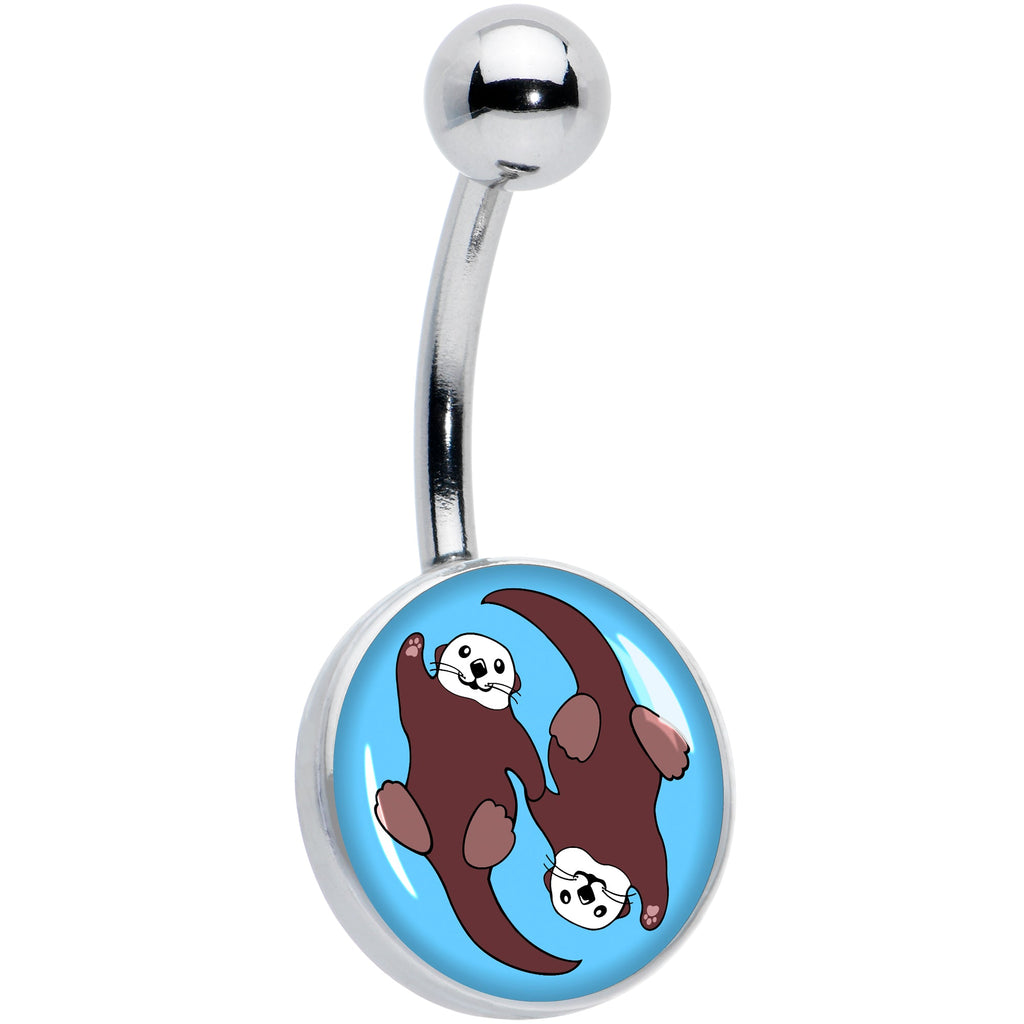 BodyCandy Oh My Otters Animal Belly Ring by Onyx O — main product shot