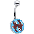 BodyCandy Oh My Otters Animal Belly Ring by Onyx O — main product shot