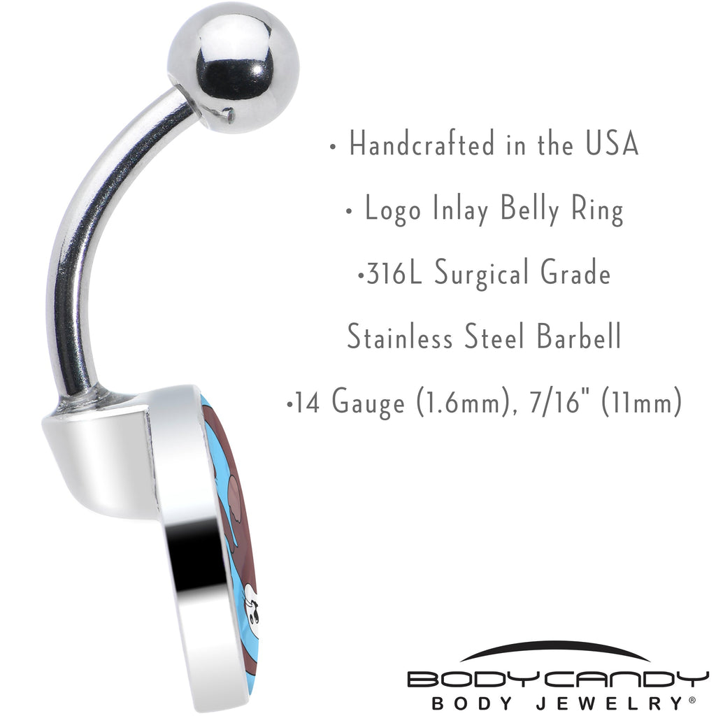 BodyCandy Oh My Otters Animal Belly Ring by Onyx O — in-use photo
