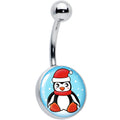 BodyCandy Snowfall Holiday Penguin Belly Ring by Onyx O — main product shot