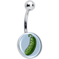 BodyCandy Green Pickle Belly Ring by Onyx O — main product shot