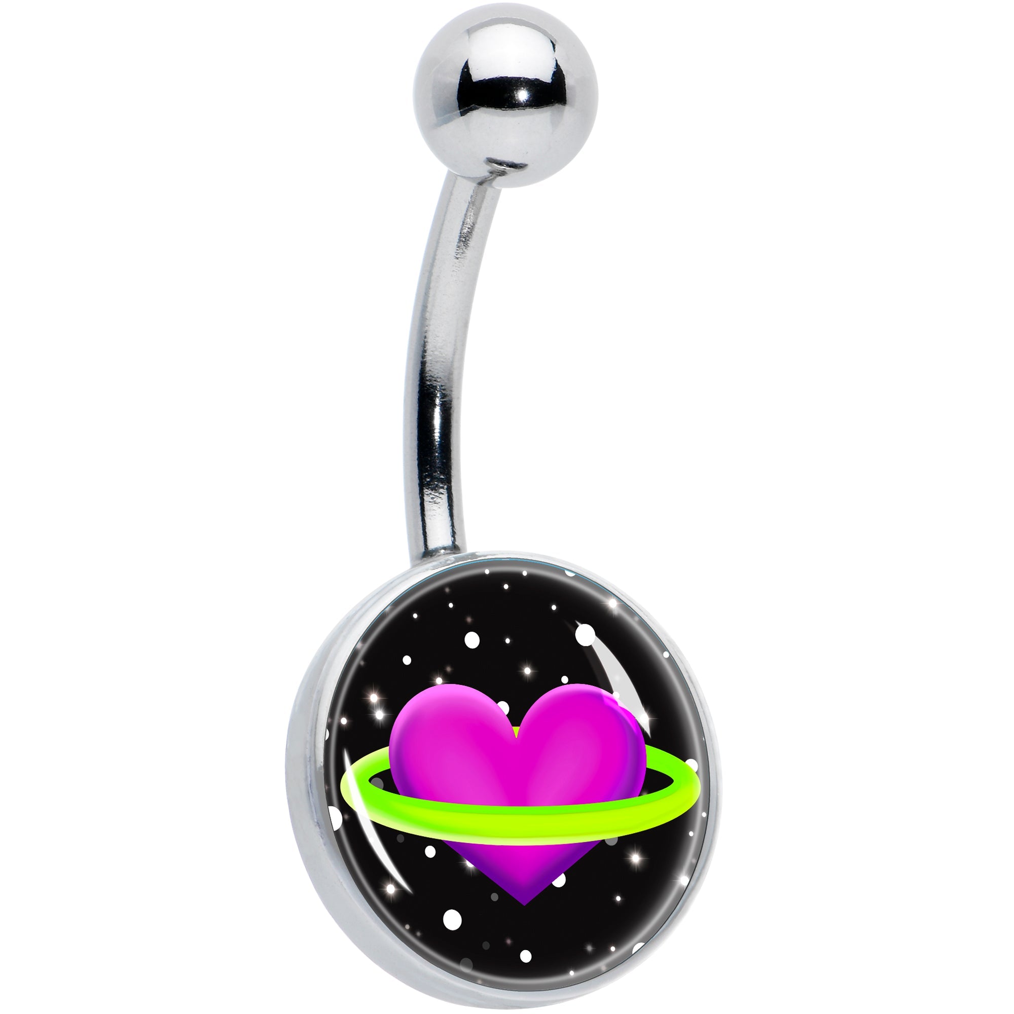 BodyCandy Heart Planet Belly Ring by Onyx O — main product shot