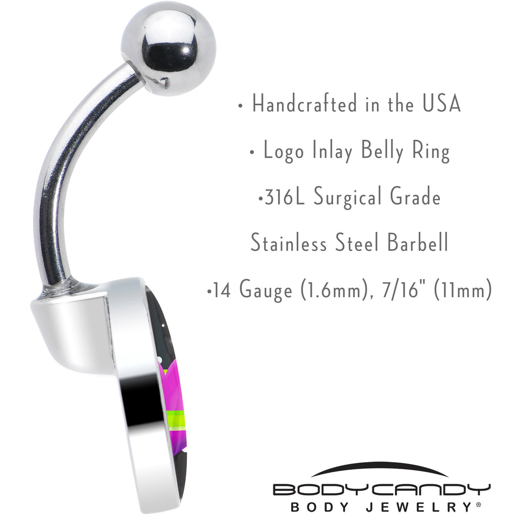 BodyCandy Heart Planet Belly Ring by Onyx O — in-use photo