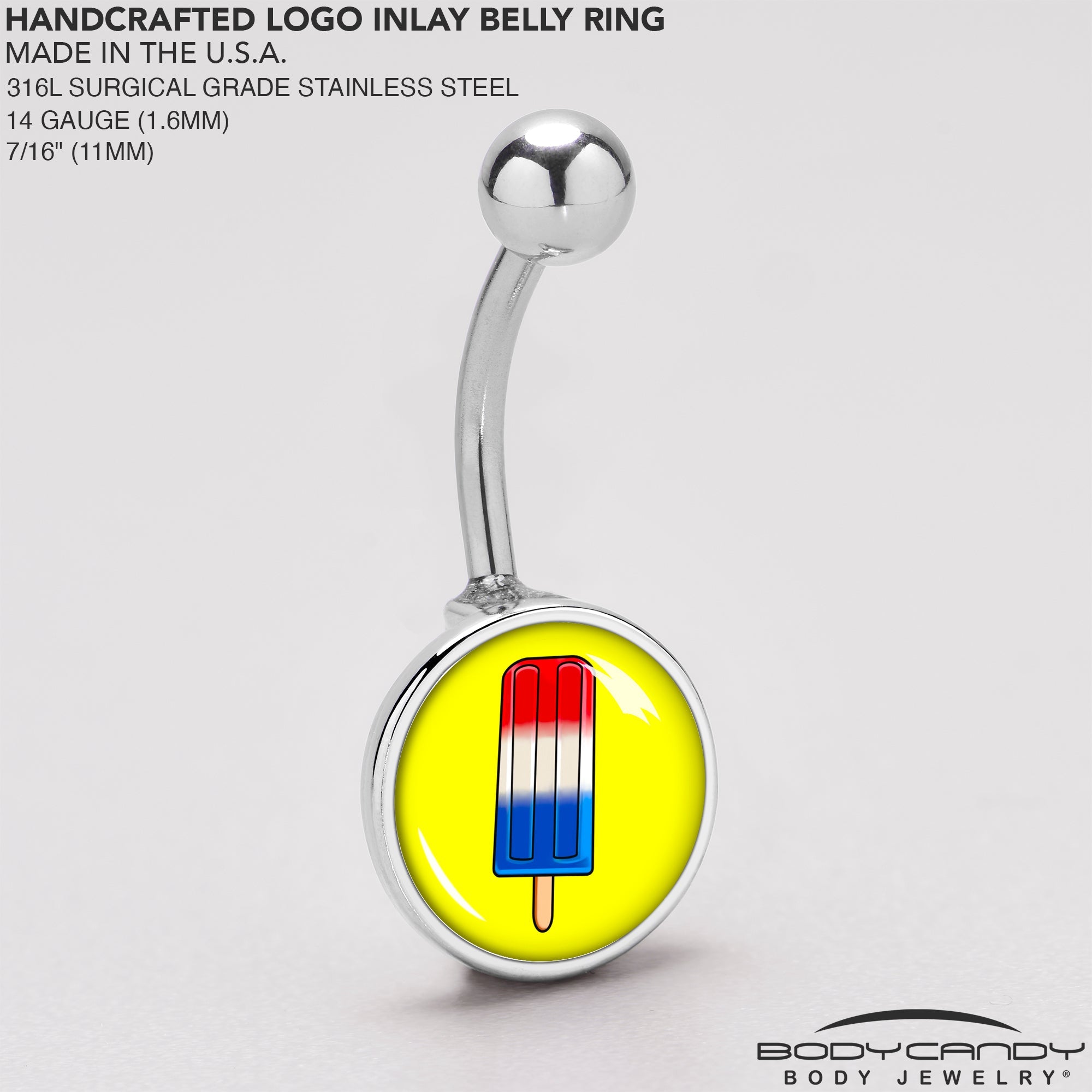 BodyCandy Popsicle Treat Belly Ring by Onyx O — back view