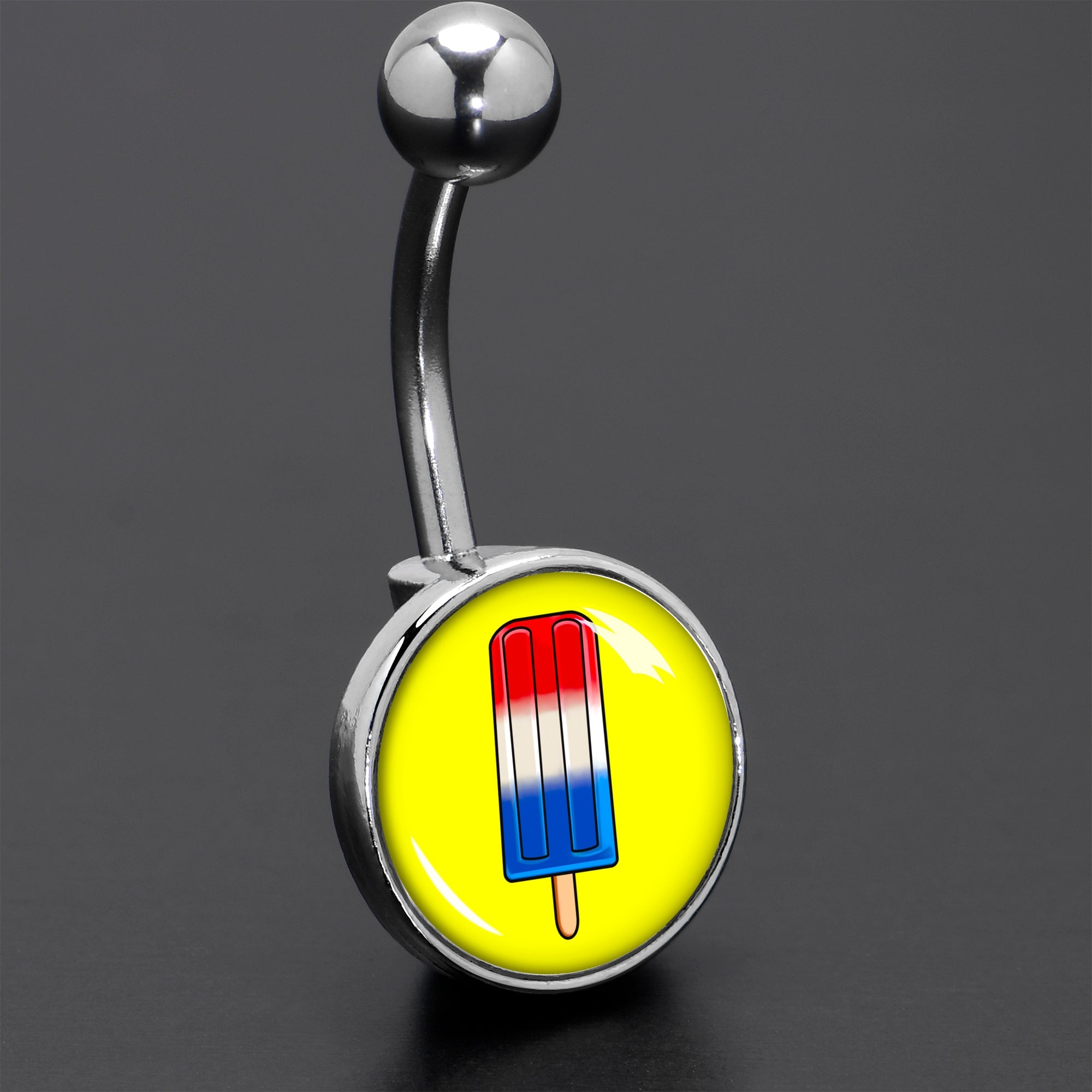 BodyCandy Popsicle Treat Belly Ring by Onyx O — size reference