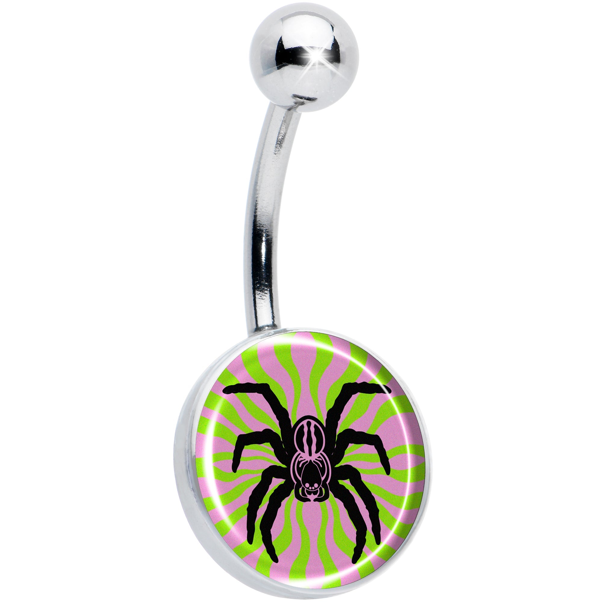 BodyCandy Psychedelic Spider Belly Ring by Onyx O — main product shot