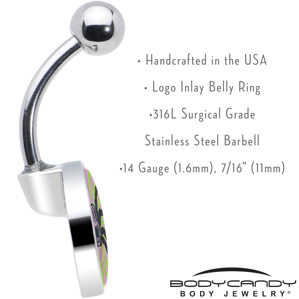 BodyCandy Psychedelic Spider Belly Ring by Onyx O — in-use photo