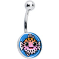 BodyCandy Swimming Pink Pufferfish Belly Ring by Onyx O — main product shot