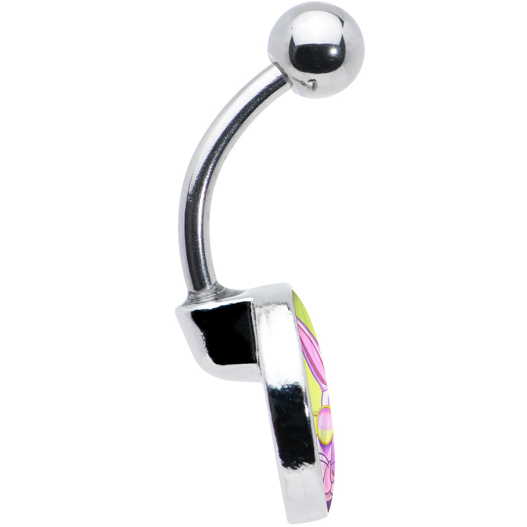 BodyCandy Cool Shades Bunny Belly Ring by Onyx O — in-use photo