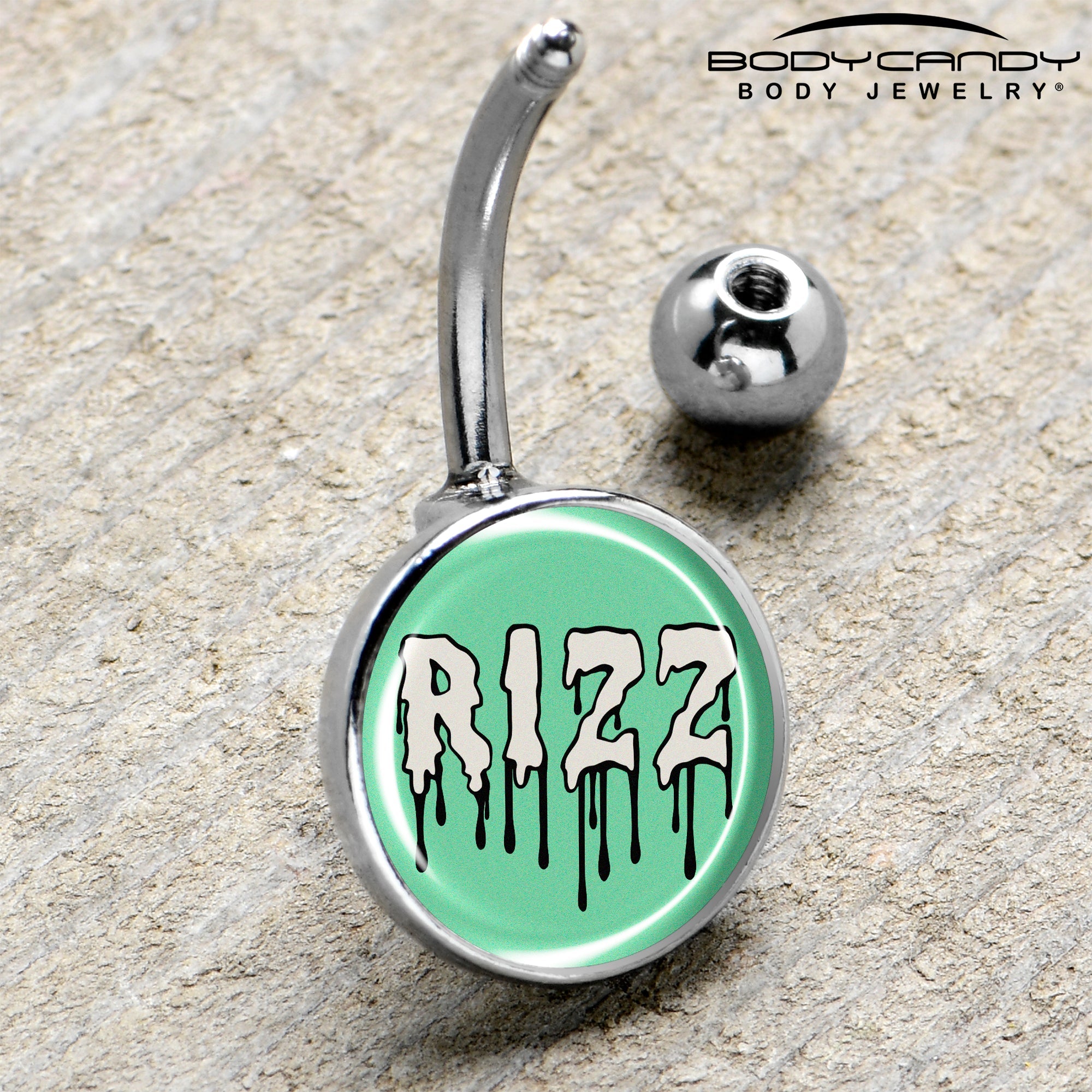 BodyCandy RIZZ Belly Ring by Onyx O — side view