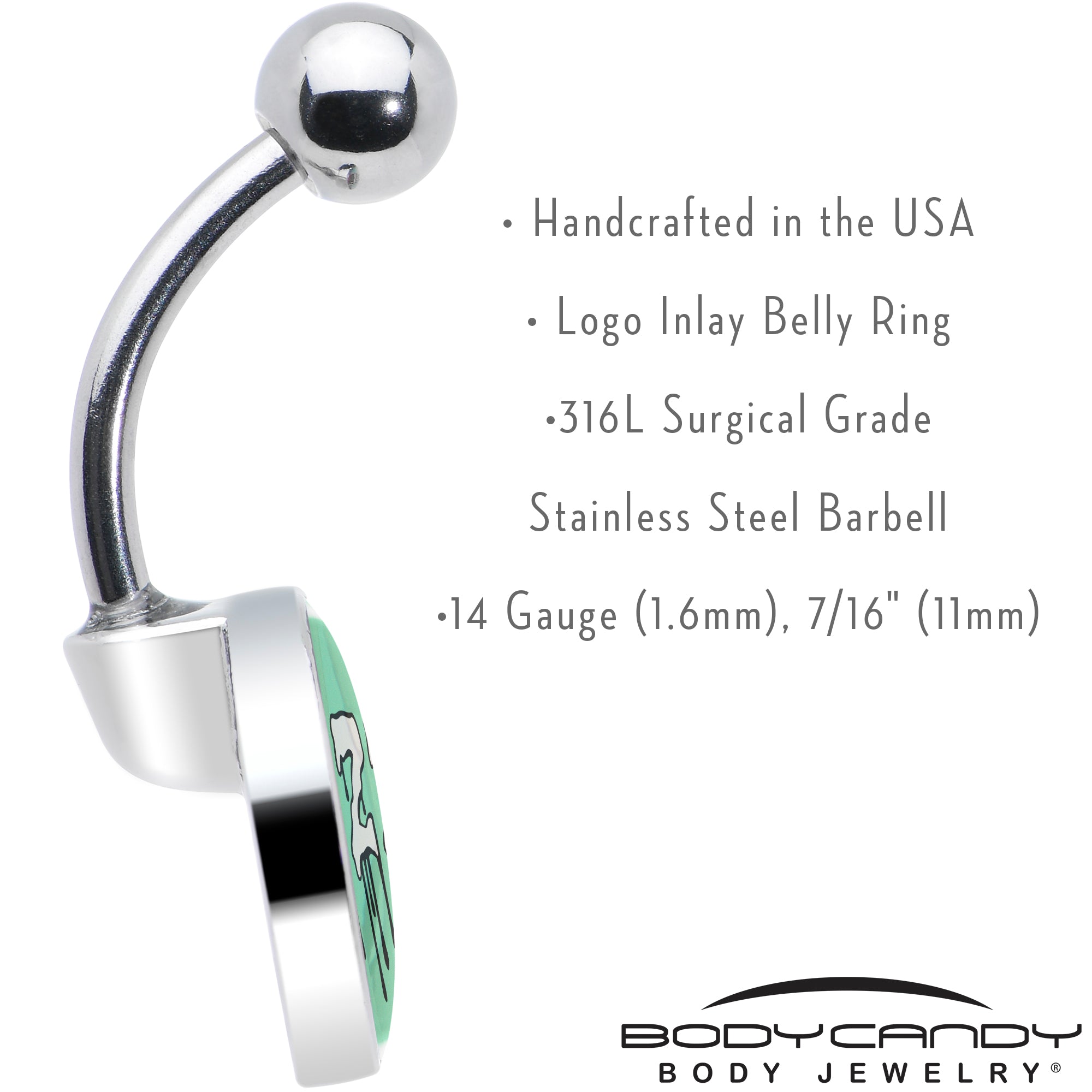 BodyCandy RIZZ Belly Ring by Onyx O — in-use photo