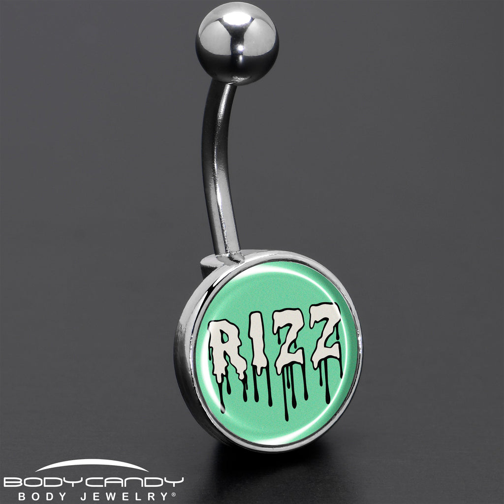 BodyCandy RIZZ Belly Ring by Onyx O — size reference
