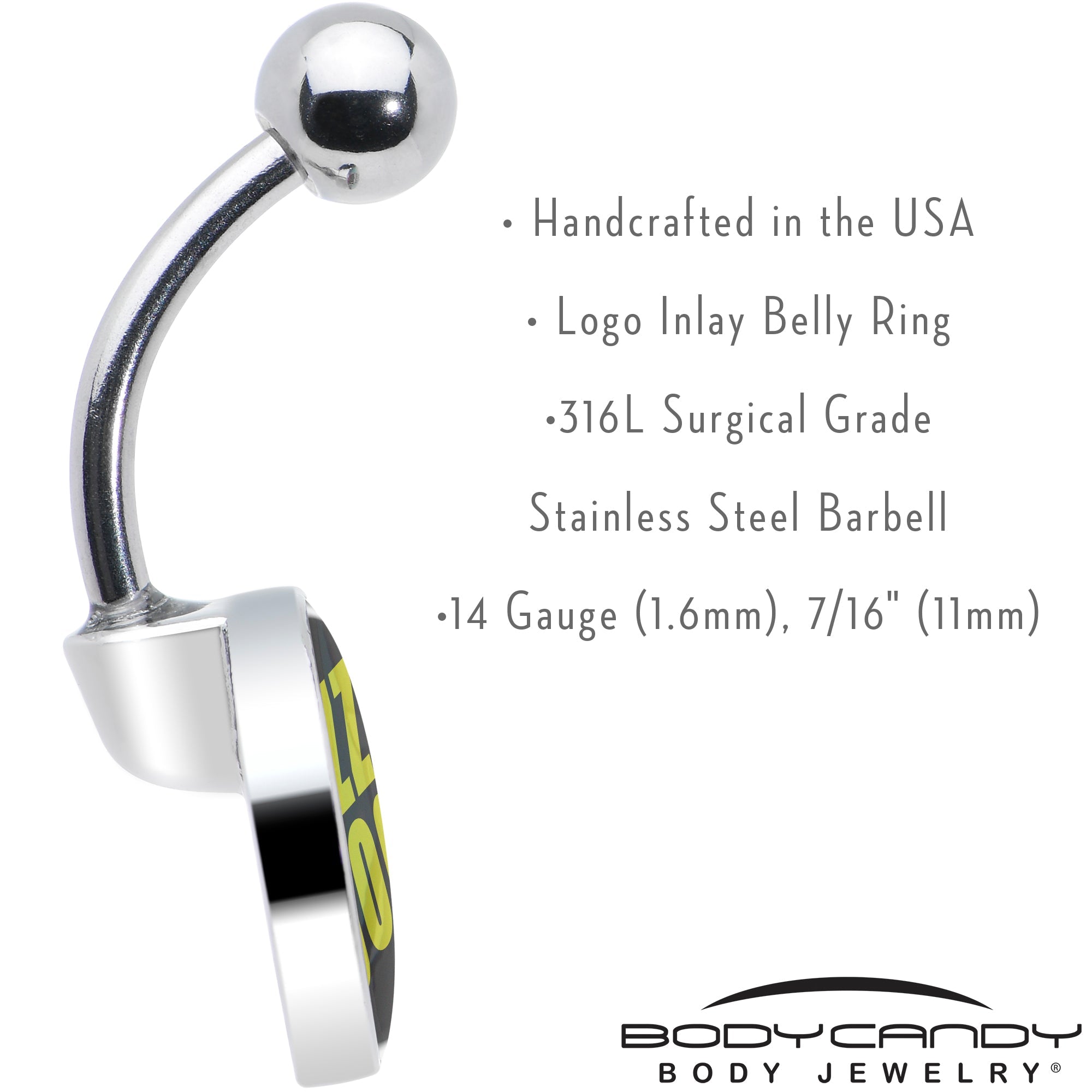 BodyCandy RIZZ GOD Belly Ring by Onyx O — alternative angle