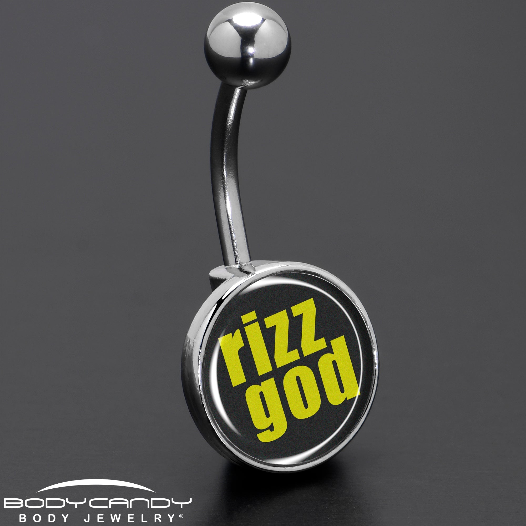 BodyCandy RIZZ GOD Belly Ring by Onyx O — color detail