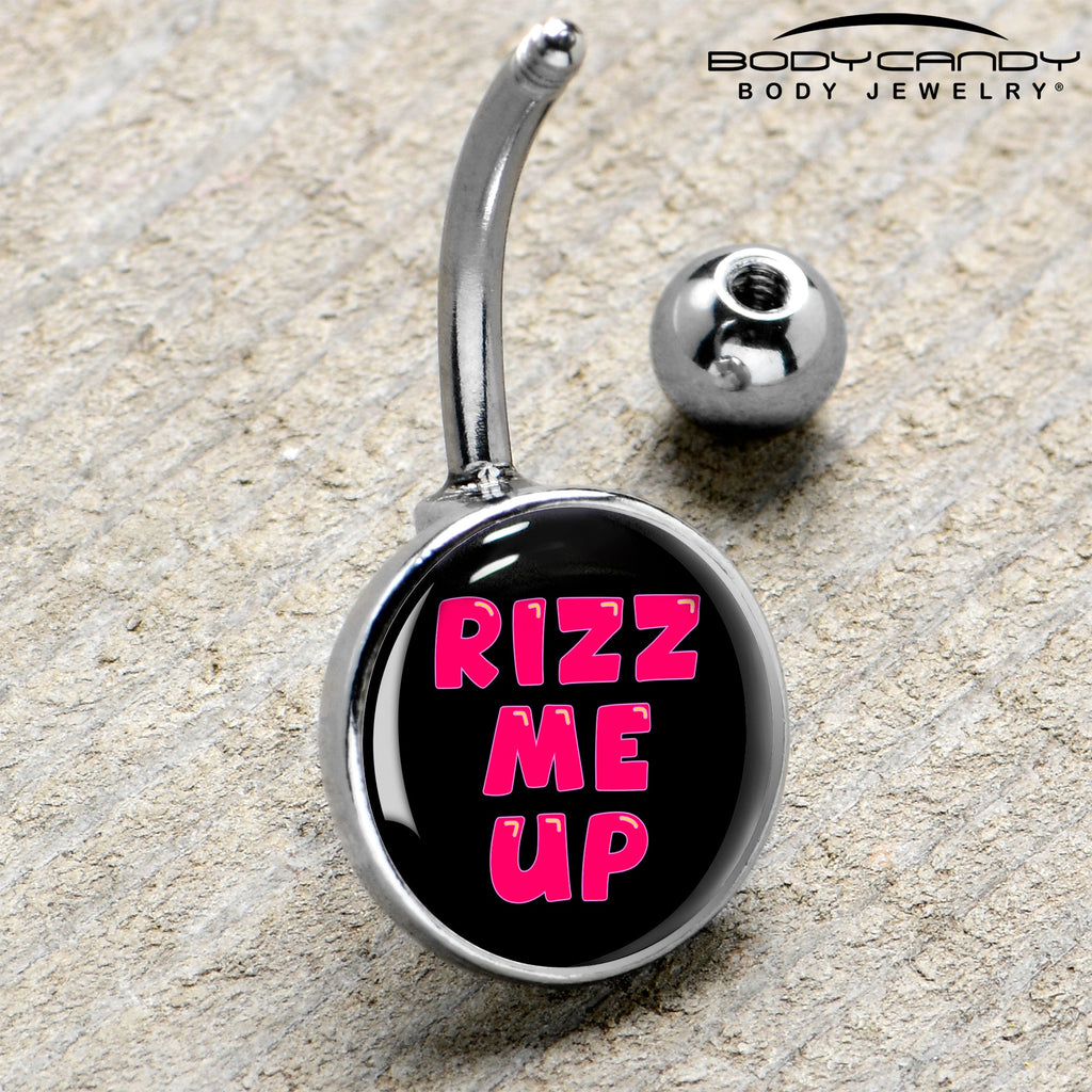 BodyCandy RIZZ ME UP Belly Ring by Onyx O — side view